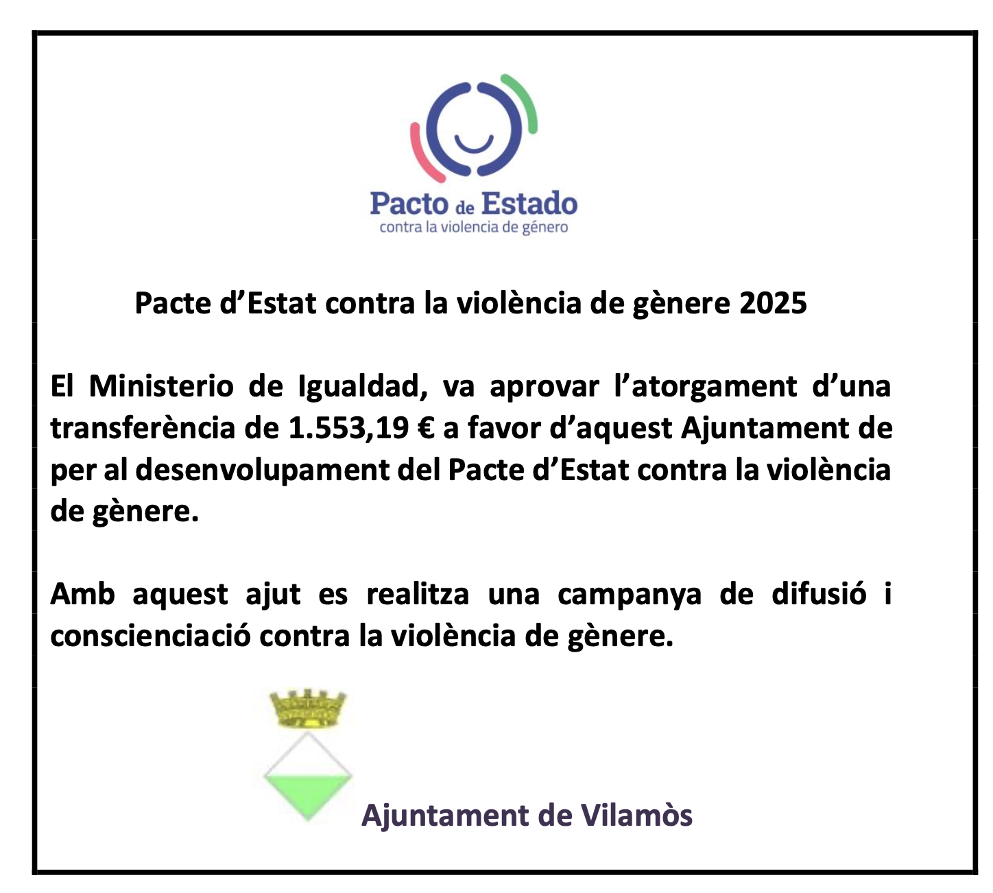Pacte d'Estat contra la violència de gènere 2025